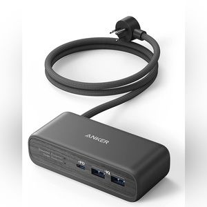 Anker USB C Power Strip, 521 Power Strip with 3 Outlets and 30W USB C Charger
